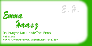 emma haasz business card